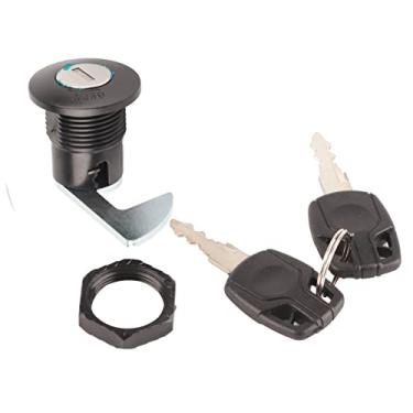 Imagem de Dioche Motocicleta Universal Trava de Cauda para Scooters e Motocicletas Elétricas Tronco de Armazenamento - Design de Plástico de Alumínio Durável - Trava de Substituição de Tronco Traseiro Segura