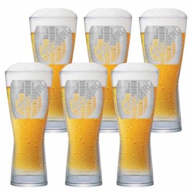 Imagem de Jogo de Copos de Cristal Tuborg Rótulo Frases para Cerveja 550ml 6pcs 