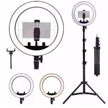 Imagem de Kit Fotografia Ring Light Com Tripé Completo