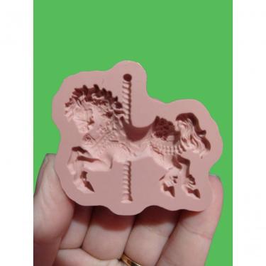 Imagem de Molde Silicone Carrossel Cavalo Cavalinho Hb Tamanho 7 Cm