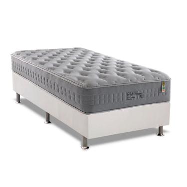 Imagem de Cama Box Solteiro: Colchão Molas Ensacadas Anjos Masterpocket Soft Dream + Base White(8...