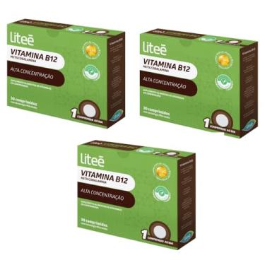 Imagem de Kit 3 Vitamina B12 Metilcobalamina Alta concentração - 30 comprimidos Microtabs Vegano