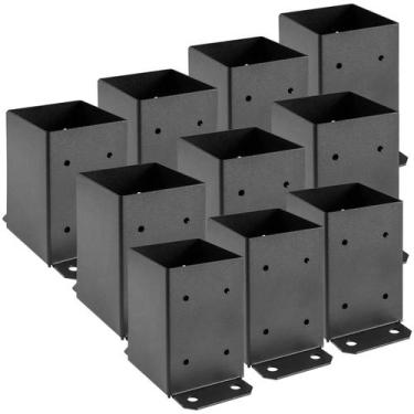 Imagem de Base de poste VEVOR, 10 unidades, âncora de vedação de madeira de 4 x 