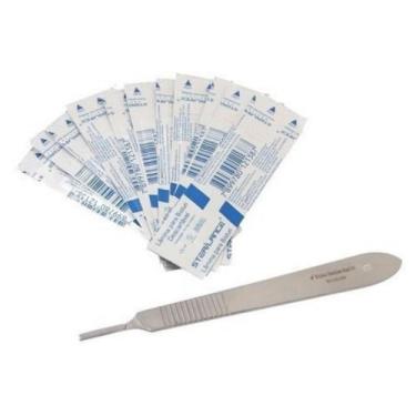 Imagem de Dermaplaning Estética Cabo + 10 Laminas N 20 - Weldon