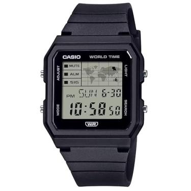 Imagem de Casio Pop Série LF-30W | Iluminador LED | Hora Mundial | Cronômetro, Preto