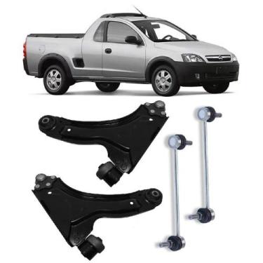 Imagem de Bandeja + Bieleta Chevrolet Montana Dianteira 2003 Até 2012 O Par - Im