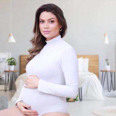 Imagem de Body Ensaio fotográfico gestante casual premium com 2 unidades kit - L