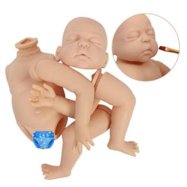 Imagem de Kit 3 Molde Bebê Reborn Menino Braços Pernas Vinil 43cm - Cegonha Rebo