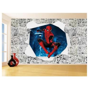 Imagem de Papel De Parede 3D Heróis Página Quadrinhos Hq 3,5M Nhma192 - Você Dec