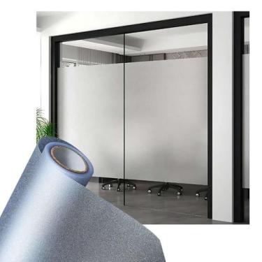 Imagem de Película Adesiva Jateada P/ Vidro Janela Porta Box 2m x 60cm - BG Ades