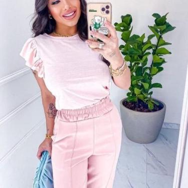 Imagem de Blusa feminina manga cavada bababdo viscolycra sem bojo - Filó Modas, 