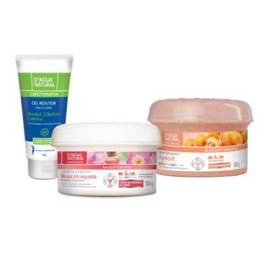 Imagem de Kit esfoliante apricot média rosa mosqueta crioterapico - D'agua Natur