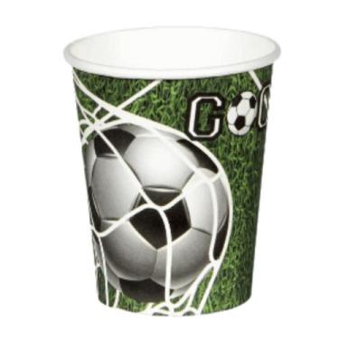 Imagem de Copo de Papel Festa Futebol Gol 270ml C/10 Unid. - Silverfestas