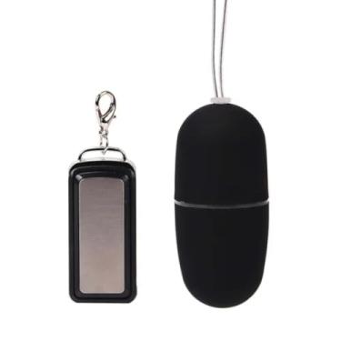 Imagem de Bullet Cápsula Vibratória 10 Vibrações Controle Remoto Vibrador Discreto para Casais [PRETO]