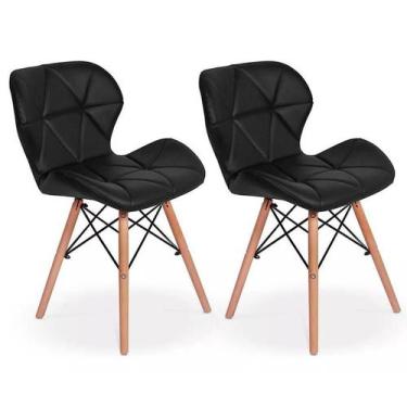 Imagem de Par 2x Cadeira de Jantar Charles Eames Eiffel Slim Estofada - Best Cha