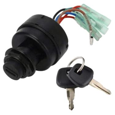 Imagem de QccHieUs Interruptor de ignição de barco com botão de pressão, bloqueio de chave profissional, bloqueio de chave elétrica para reparo e montagem