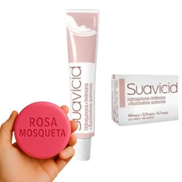 Imagem de Kit Suavicid Creme Clareador de Melasma 15g + Sabonete clareador de Rosa Mosqueta