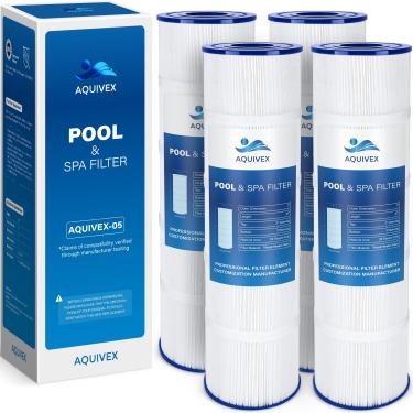 Imagem de AQUIVEX Cartucho de filtro de piscina CL460 e CV460, compatível com Jandy 460 Pro Series no modelo CL460 e CV460, substituição para Jandy CL460, CV460, Pleatco PJAN115, PJAN115-PAK4