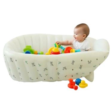 Imagem de Banheira Para Bebé - Assento De Banho Para Piscina Infantil,Suporte Ajustável e Dobrável para Praia, Piscina, Viagens e Acampamento