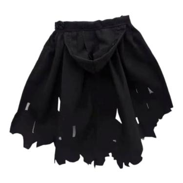 Imagem de Generic Roupas para Bonecos de ação em Escala 1/12, Roupas de Boneca, Capa com Chapéu, Unissex, Acessórios para Bonecos de Vestir, Roupas em Miniatura para 6&, Preto