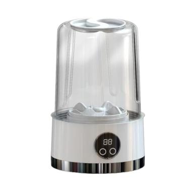 Imagem de Mini Máquina de Lavar Portátil Dobrável - Tanquinho Compacto com Centrífuga para Viagens e Ambientes Pequenos(branco)