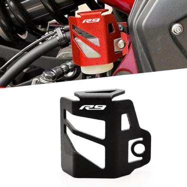 Imagem de PARA YZF-R9 yzf r9 2025 acessórios capa protetora motocicleta CNC tanque de freio traseiro capa protetora tanque tampa protetora de tanque fluido de freio traseiro capa protetora do cilindro