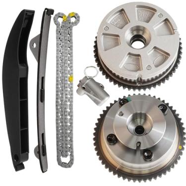 Imagem de Kit de corrente de distribuição 24350-2E700, com entrada e exaustão de rodas dentadas de eixo de cames VVT, adequado para Hyundai Elantra Kona Veloster 2017-2021, adequado para Kia Forte 2017-2022