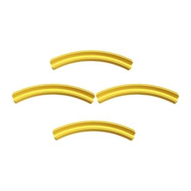 Imagem de MERIGLARE 4x Suportes para Cartas de Baralho Suporte para Baralho Organizador Resistente e Conveniente Bandeja Dupla Camada para Noites de Jogos de Cartas em, Amarelo