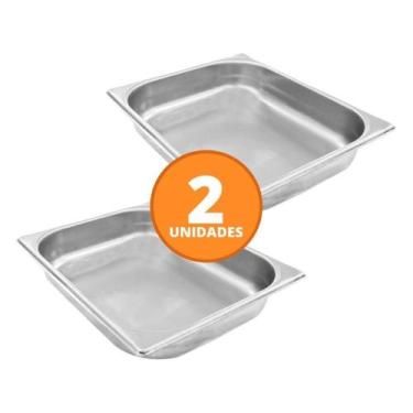 Imagem de Kit - 2 Cuba Inox Gn 1/2 Fria 325x265x60 - Venâncio - METALURGICA VENA