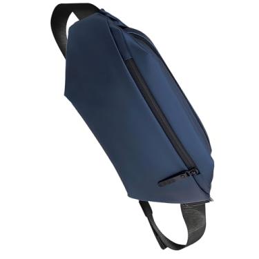 Imagem de Pochete para homens e mulheres | Bolsa de cintura ajustável (cinto de 71 a 163 cm) – Bolsa grande à prova d'água para caminhadas, corrida, viagens, academia | Bolsa para celular com bolso com zíper