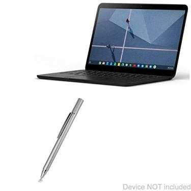 Imagem de Caneta Stylus Google Pixelbook Go BoxWave [FineTouch Capacitive Stylus] Caneta Stylus super precisa para Google Pixelbook Go - Prata metálica