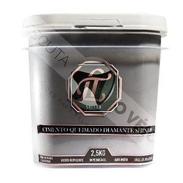 Imagem de Tinta Efeito Cimento Queimado 2,5KG Dark Grey Lt Shine - LT SHINER