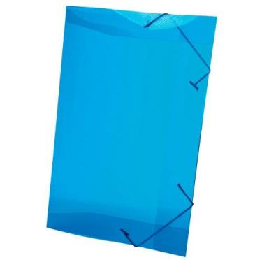 Imagem de Pasta Aba Elástico Dello Line sem Lombo Azul 33,5x23,5cm, UNICA