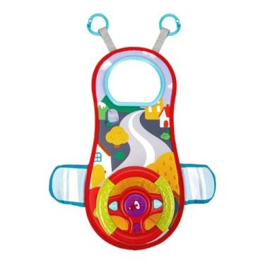Imagem de menolana Brinquedo do volante pendurado no berço com leve e som Simulação educacional sensorial engraçada dirigindo por 6 a 12 meses presentes