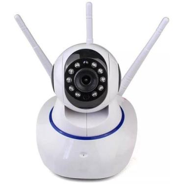 Imagem de Ip Camera Wifi Com 3 Antenas Onvif HD P2p 360 - Importado