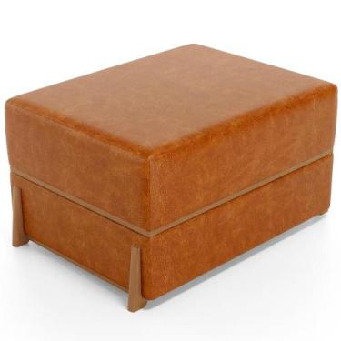 Imagem de Puff Decorativo Retangular Para Sala de Estar Domus L02 material sinté