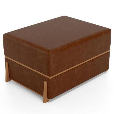 Imagem de Puff Decorativo Retangular Para Sala de Estar Domus L02 material sinté