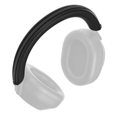 Imagem de Capa de silicone para faixa de cabeça Joghaw para Sony WH-1000XM5 – Protetor de alça de cabeça com zíper à prova de suor – Antiarranhões, lavável, macio, para academia e viagens – Preto