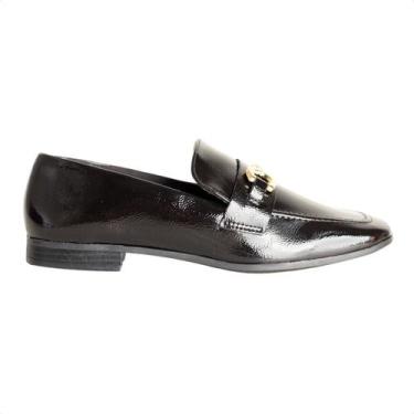 Imagem de Sapato Feminino Mocassim Via Marte, Verniz viena preto, 35