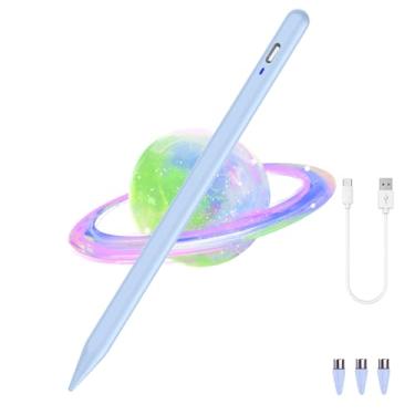 Imagem de Luntak Caneta Stylus Universal Para Ios/Android, Desenho E Escrita, Tablet Magnético Com Tela Sensível Ao Toque Ponta Pom Iphone/Samsung/Xiaomi/Huawei/Vivo/Lenovo Outros Dispositivos Android - Azul