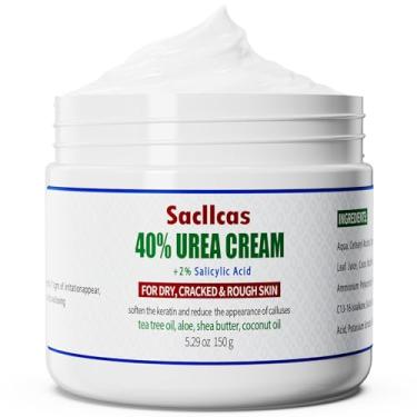 Imagem de Creme de ureia 40 por cento para força máxima dos pés - absorção rápida, sem odor forte. Creme para pés e calcanhares rachados secos, hidratante esfoliante suave, adequado para pés, mãos e joelhos