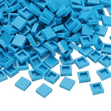 Imagem de PATIKIL 333 Pcs Flat Blocks Bulk, 1x1 Square Sky Blue Classic Tiles Smooth Surface Mini Building Blocks Accessories Compatible Bricks Kits for Building Floor Walls Mosaic Pixel Arts
