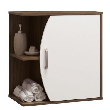 Imagem de Armário Balcão Gabinete Para Banheiro Com 01 Porta 60 cm Duna B06 Bran