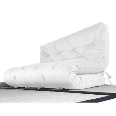 Imagem de Colchão Futon Casal Dobrável Sofa Cama Branco Off Acquablock