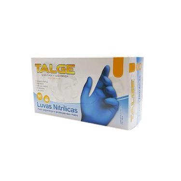 Imagem de Luva Nitrilica Talge Azul Caixa Com 100 Unidades Premium Quality, M