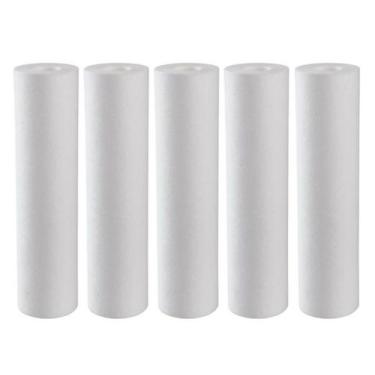 Imagem de Kit 5 Filtro Refil Cartucho Polipropileno Liso 10 5 Micras - BR Fish A