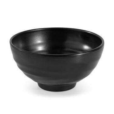 Imagem de Tigela Preta 14 cm Melamina 100% Profissional - Gourmet Mix