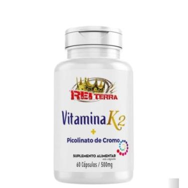 Imagem de Rei Terra Vitamina K2 + Picolinato de Cromo, 60 Cápsulas, 500mg, Suplemento Alimentar