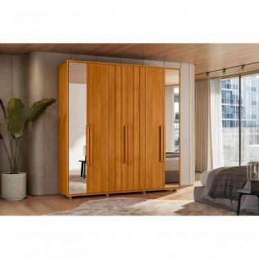 Imagem de Guarda Roupa Portinari Com Espelho Mdf-6 Portas De Abrir Com Amortecim