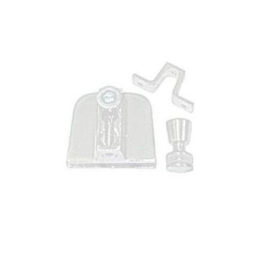 Imagem de Kit 04 - janela de correr com 2 folhas com trico - branco - polímero -